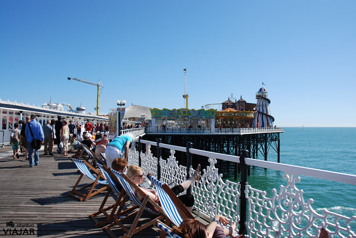Hamacas del Brighton Pier. Brighton