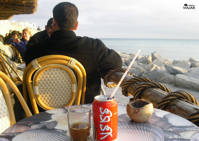 Café Sidi Bou Hdid. Hammamet. Circuito por Túnez