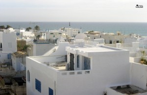 Hammamet desde la fortaleza. Túnez