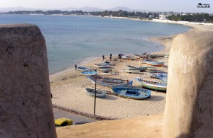 Vista de Hammamet desde el Fuerte. Túnez