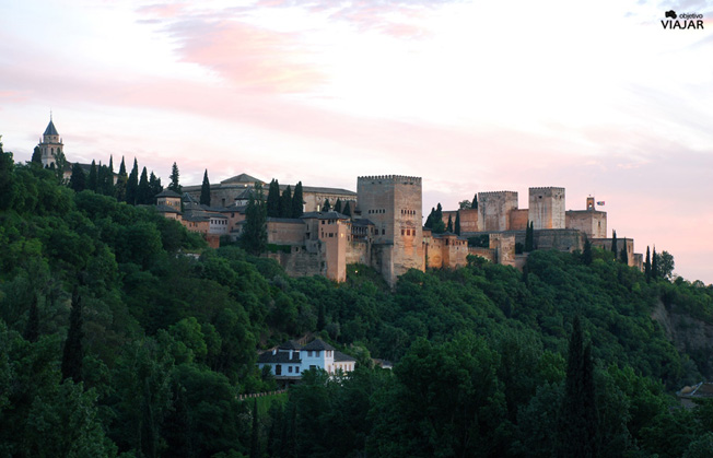 Atardecer en la Alhambra. Granada
