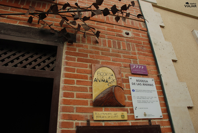 Entrada de la bodega de las Ánimas. Aranda de Duero. Burgos