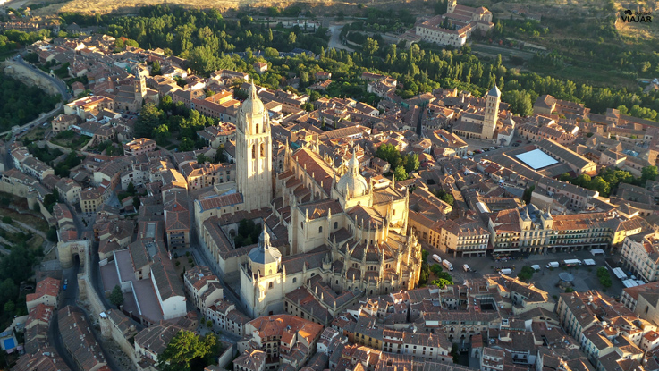 La Catedral de Segovia a vista de pájaro