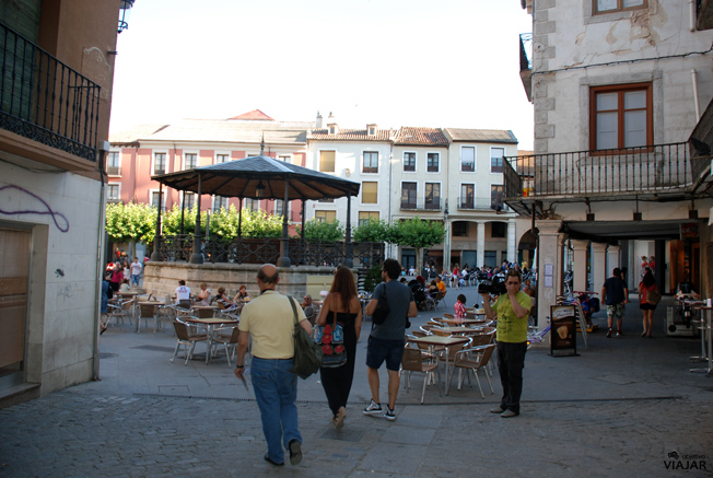 Un rincón de la Plaza Mayor de Aranda de Duero. Burgos