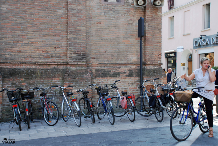 Bicicletas en Cesena. Italia