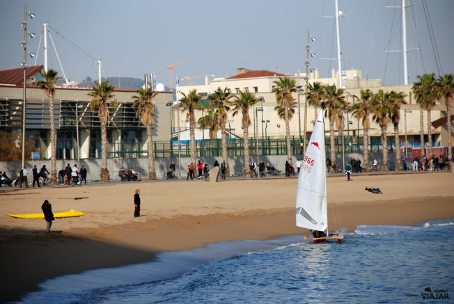 Playa de Sant Sebastià. Barcelona