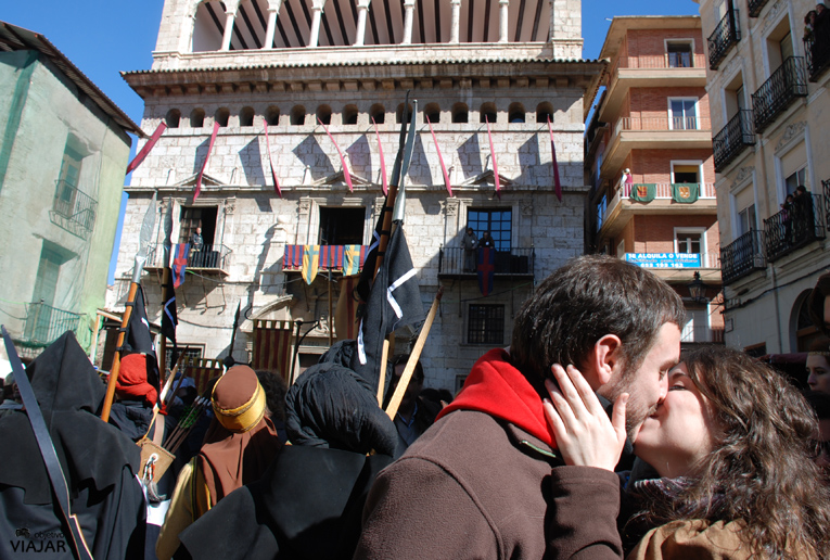Momento del beso. Bodas de Isabel. Teruel