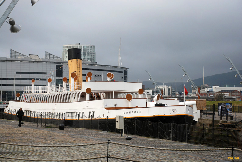 El SS Nomadic. Muelle Hamilton Graving. Belfast