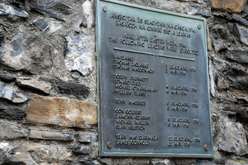 Lideres ejecutados tras el levantamiento de 1916. Kilmainham Gaol. Dublin