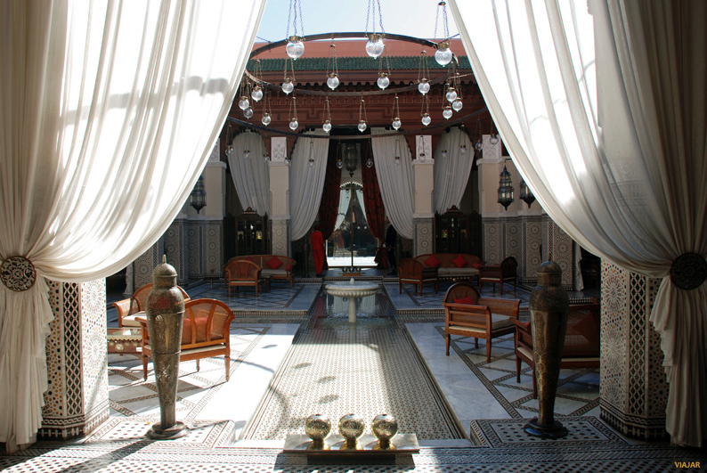Patio central. Hotel Royal Mansour. Marrakech