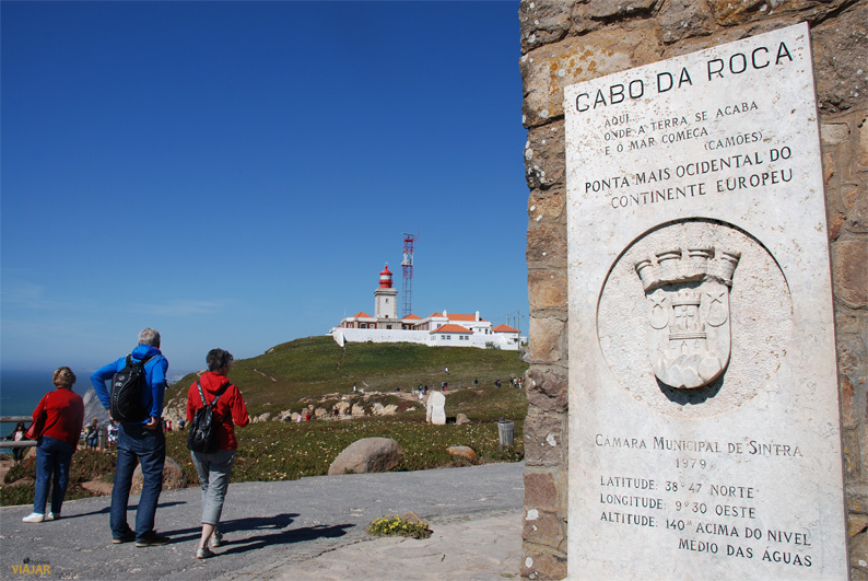Monolito que señaliza el Cabo da Roca