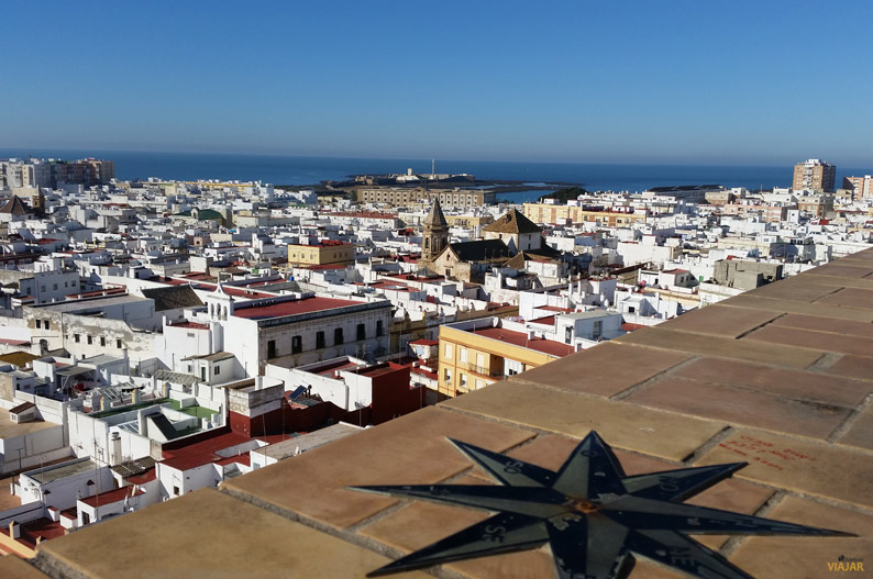 Panorámica de Cádiz desde la Torre Tavira