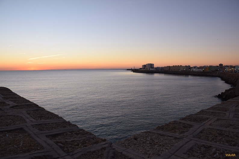 Puesta de sol en Cádiz