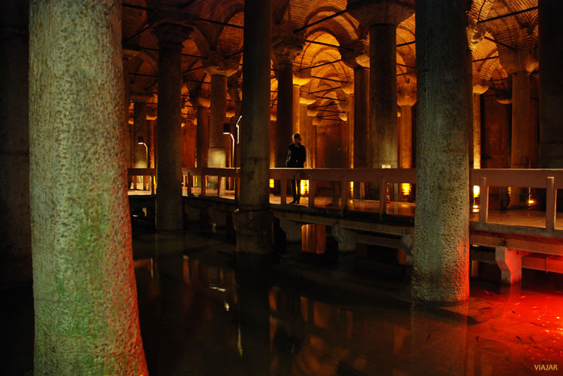 Cisterna Basílica, el palacio sumergido de Sultanahmet. Estambul