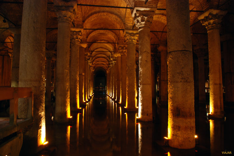 Cisterna Basílica. Sultanahmet. Estambul