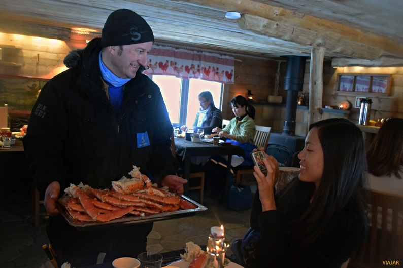 El cangrejo real, un imprescindible de la gastronomía de la Laponia noruega