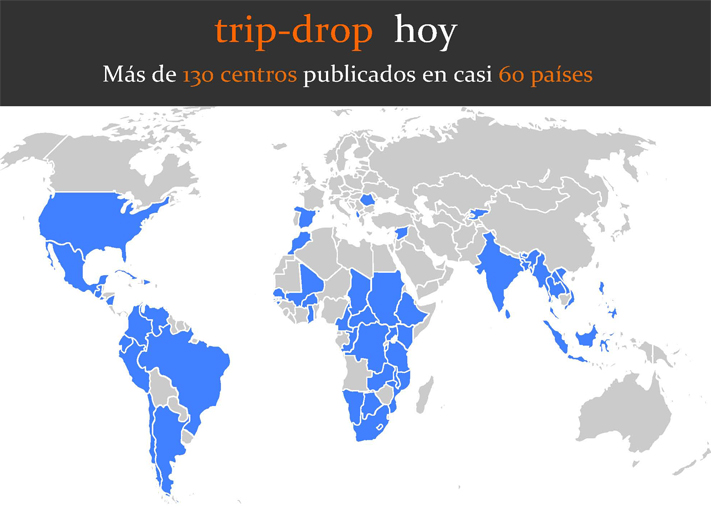 Mapa trip-drop