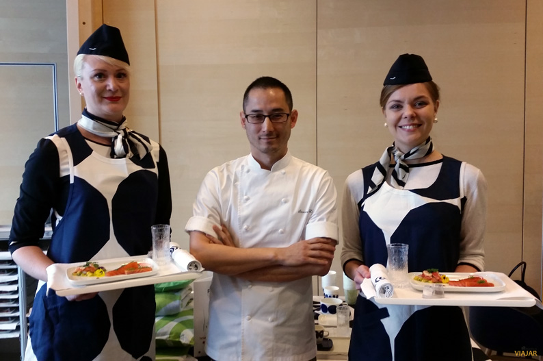 Steven Liu y su menu de autor para Finnair