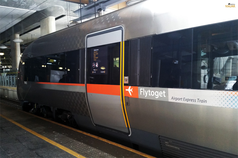 Flytoget Airport Express Train. Oslo