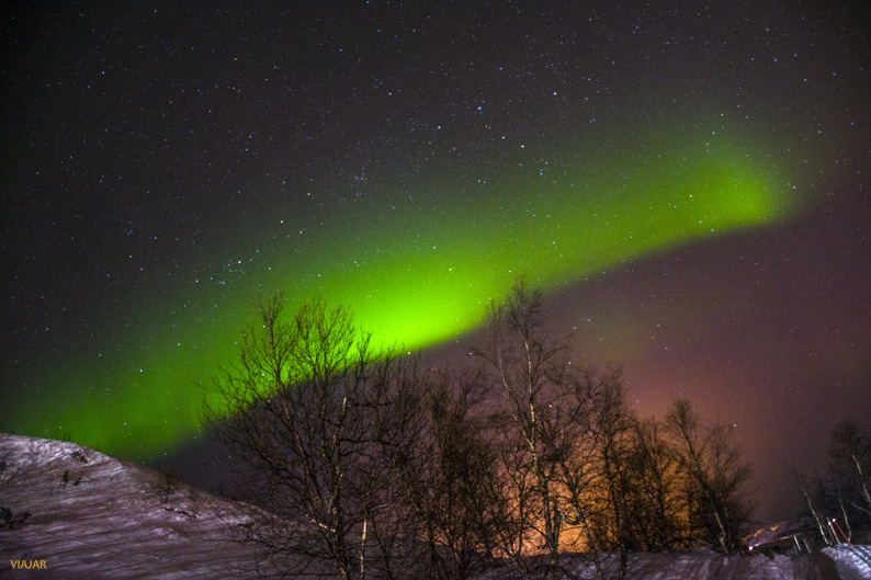 Kirkenes. Auroras boreales en la Laponia noruega