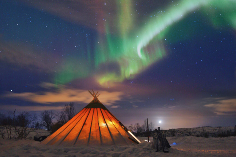 Auroras boreales en la Laponia noruega, en busca de las luces del norte