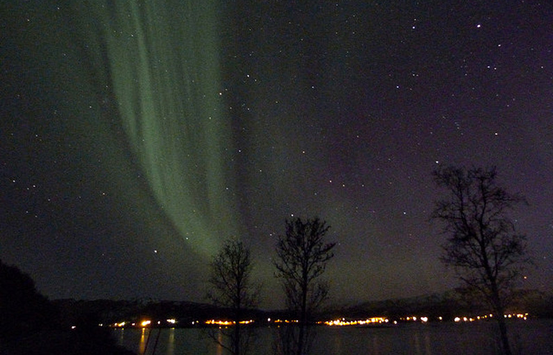 Aurora boreal en la Laponia Noruega. Foto El rincón de Sele