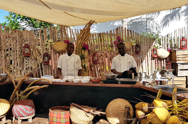 Clase de cocina suajili. Hotel Essque Zalu Zanzibar