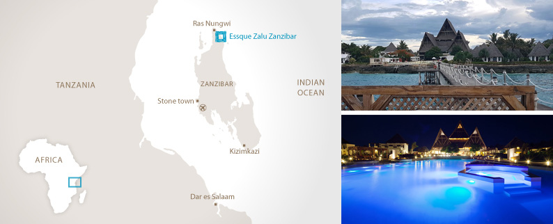 Mapa. Essque Zalu Zanzibar