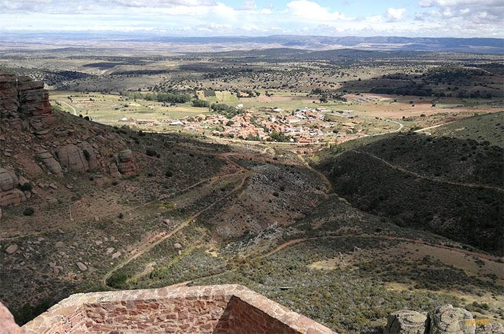 Vista de Peracense desde el castillo