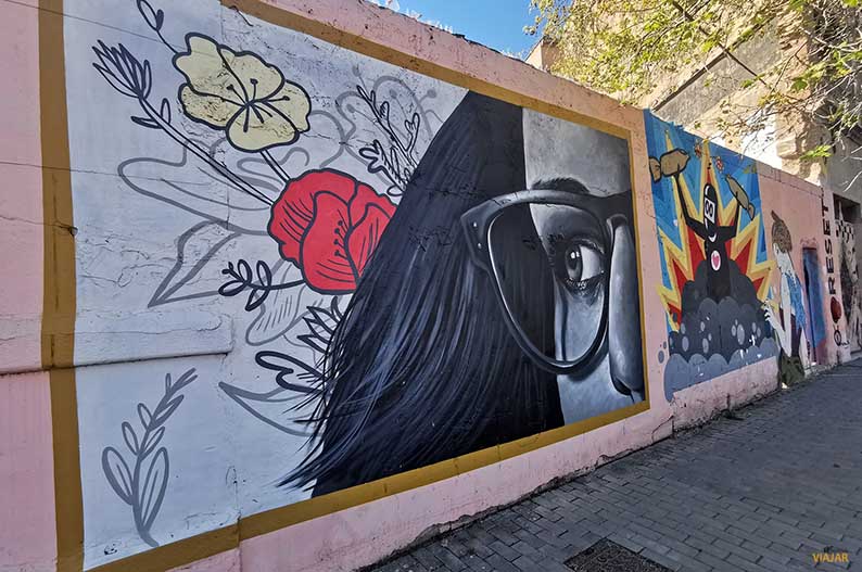 Street art en barrio de El Carmen de Valencia