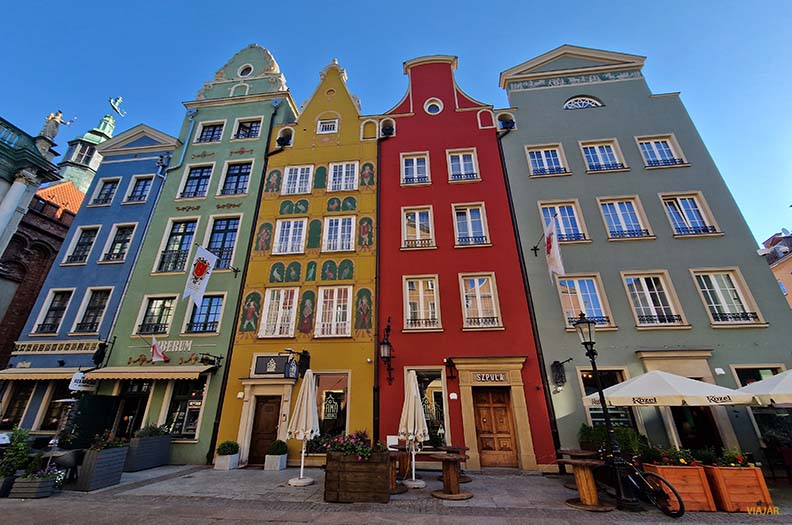 Fachadas de colores de Gdansk