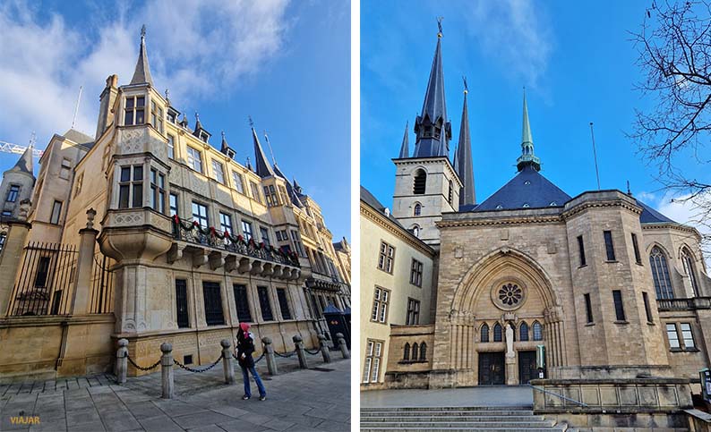 Palacio Ducal y catedral de Notre Dame de Luxemburgo
