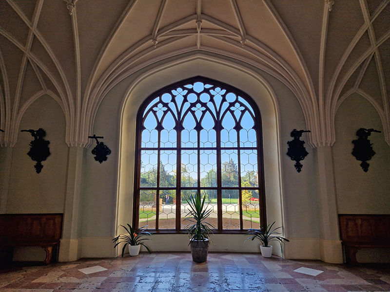 Interior del castillo de Lednice
