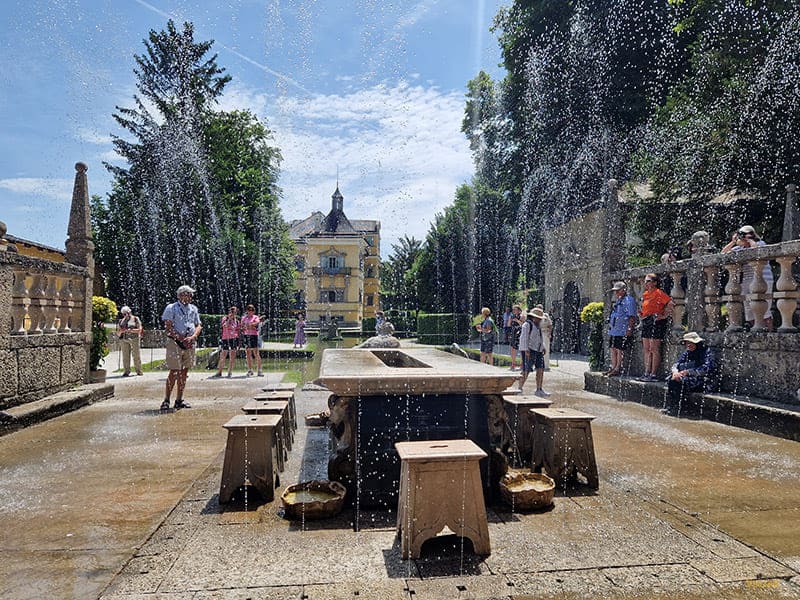 Juegos del Agua del Palacio de Hellbrunn. Que ver en Salzburgo